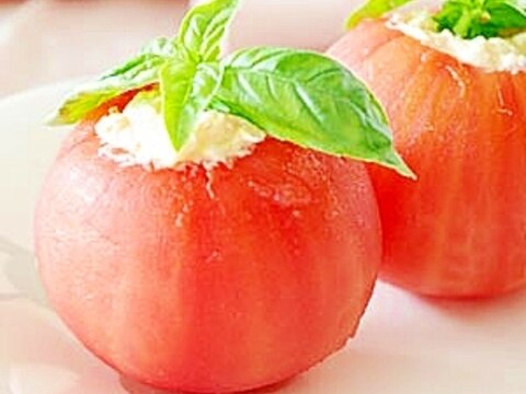 トマトのカニ詰めサラダ